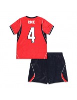 Anglie Declan Rice #4 Venkovní dres pro děti MS 2026 Krátký Rukáv (+ trenýrky)